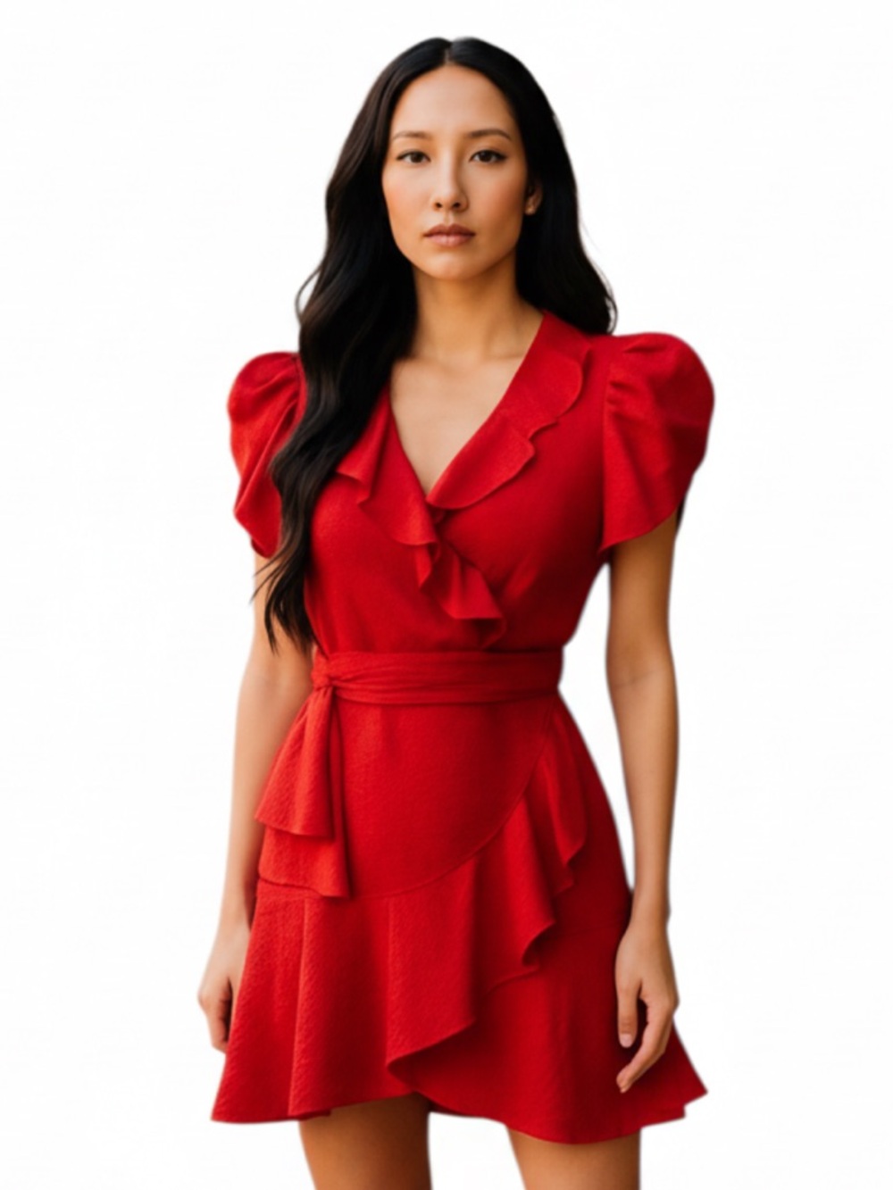 C/MEO Collective Wrap Dress sz XS Red